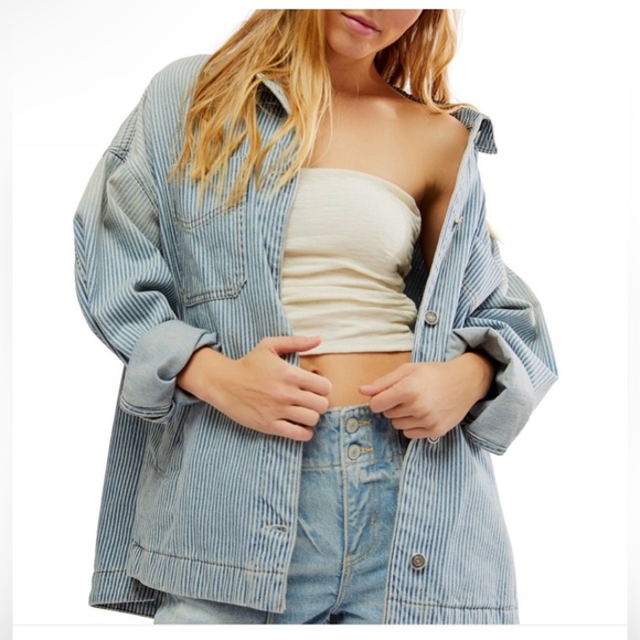 🎉LAST PIECE🎉Free People Madison City Railroad Jacket - Picture 2 of 11